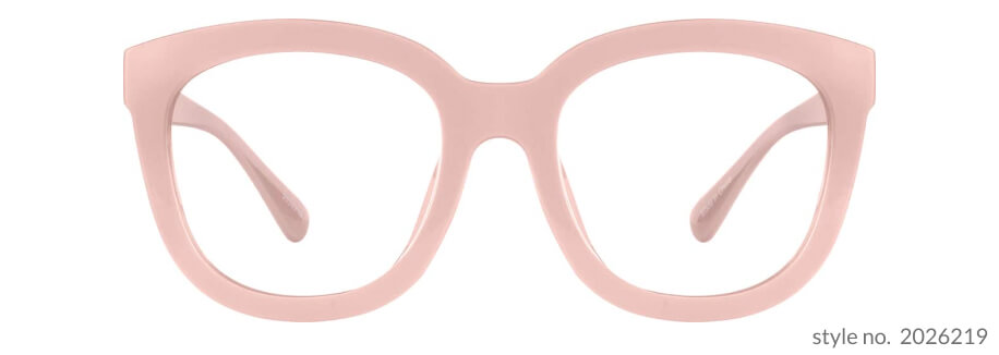 Pink eyeglasses frame, style no. 2026219.